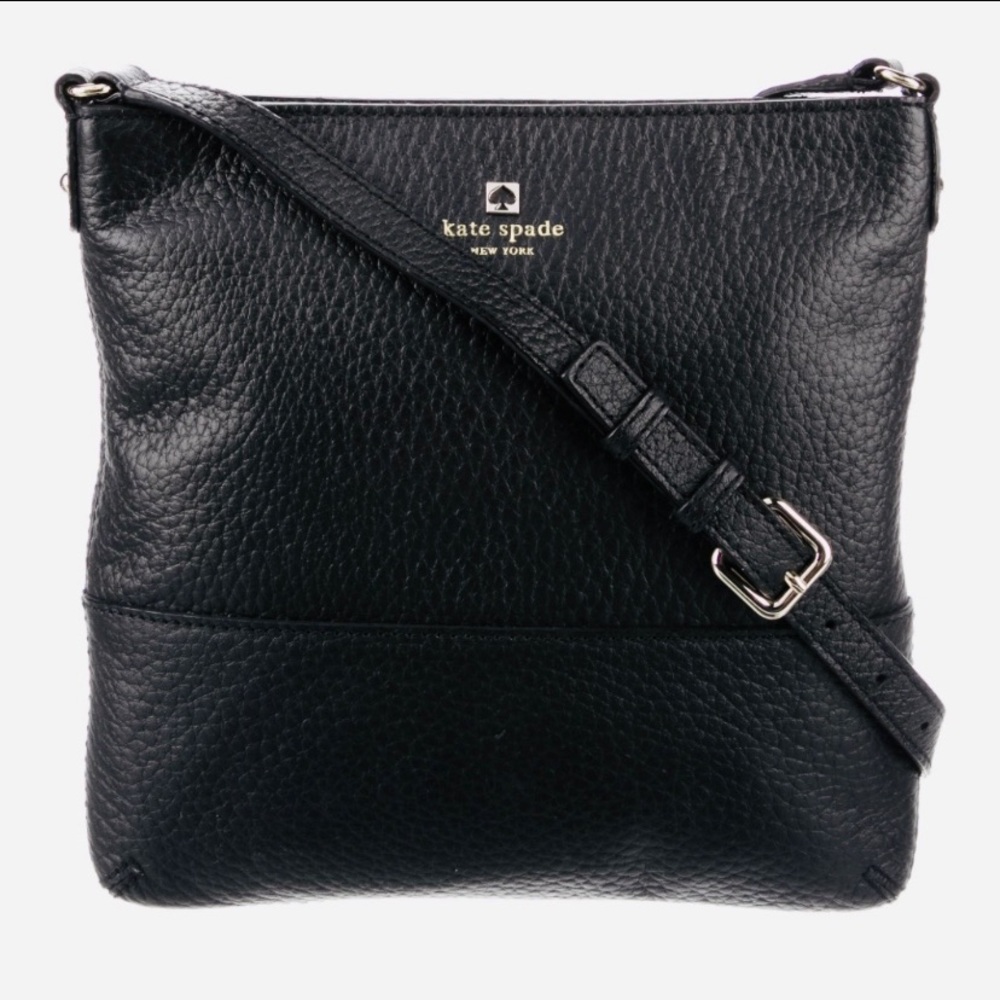 Kate Spade Black Leather Crossbody Purse